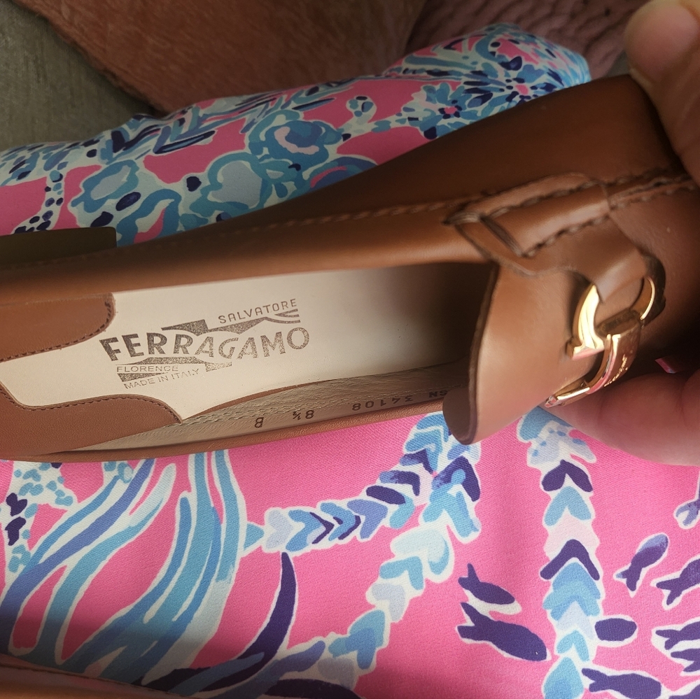 Salvatore Ferragamo Women's Brown Loafers - Picture 8 of 12
